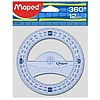 Maped Graphic szögmérő műanyag 360 fokos 12 cm