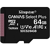 MIcro SD 64Gb Kingston Class10  SDXC Canvas SDCS2/64GBSP