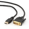 Monitor konverter kábel HDMI M papa - DVI M papa 0,5m összekötő, átalakító kábel