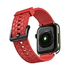 Óraszíj Y szíj az Apple Watch 7 / SE (45/44 / 42mm) karóraszíjhoz, piros