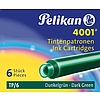 Pelikan 4001 TP/6 töltőtollpatron zöld 6db/doboz