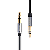 Remax RL-L200 Mini jack 3,5 mm-es AUX kábel, 2 m, fekete (RL-L200 Black)