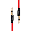 Remax RL-L200 Mini jack 3,5 mm-es AUX kábel, 2 m, piros (RL-L200 red)