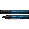 Schneider 250 alkoholos marker fekete, vágott hegy 2-7mm 10db/doboz
