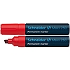 Schneider 250 alkoholos marker piros, vágott hegy 2-7mm 10db/doboz