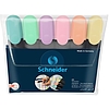 Schneider Job Pastel szövegkiemelő pasztell színek, vízbázisú 1-5mm 6db-os készlet 