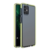 Spring Case átlátszó TPU gél védőburkolat színes kerettel Samsung Galaxy M51 sárga telefonhoz