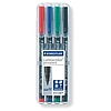 Staedtler Lumocolor 317M OHP alkoholos rostirón kerek hegy 1,0mm 4db-os készlet