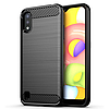 Techsuit - karbon szilikon - Samsung Galaxy A01 - fekete (KF23411)