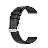 Techsuit - óraszíj 20 mm (W007) - Samsung Galaxy Watch 4/5/Active 2, Huawei Watch GT 3 (42 mm)/GT 3 Pro (43 mm) - fekete (KF238587)
