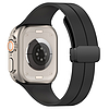 Techsuit - Óraszíj (W011) - Apple Watch 1/2/3/4/5/6/7/8/SE/SE 2 (38/40/41mm) - Fekete (KF2313758)