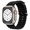 Techsuit - Óraszíj (W038) - Apple Watch 1/2/3/4/5/6/7/8/SE/SE 2 (38/40/41mm) - Fekete (KF2310810)