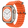 Techsuit - Óraszíj (W038) - Apple Watch 1/2/3/4/5/6/7/8/SE/SE 2 (38/40/41mm) - Narancs (KF2310818)