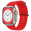 Techsuit - Óraszíj (W038) - Apple Watch 1/2/3/4/5/6/7/8/SE/SE 2 (38/40/41mm) - Piros (KF2310812)