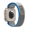 Techsuit - Óraszíj (W039) - Apple Watch 1/2/3/4/5/6/7/8/SE/SE 2 (38/40/41mm) - Kék / Szürke (KF2313120)