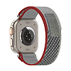 Techsuit - Óraszíj (W039) - Apple Watch 1/2/3/4/5/6/7/8/SE/SE 2 (38/40/41mm) - Piros / Szürke (KF2313119)