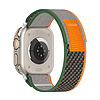 Techsuit - Óraszíj (W039) - Apple Watch 1/2/3/4/5/6/7/8/SE/SE 2 (38/40/41mm) - Zöld/narancs (KF2313122)