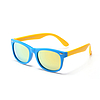Techsuit - Polarizált napszemüveg (D802) - gyerekeknek, UV védelem - Sárga / Világoskék (KF2313398)