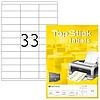 TopStick No. 8702 univerzális 70 x 25,4 mm méretű, fehér öntapadós etikett címke A4-es íven - 3300 címke / doboz - 100 ív / doboz (TopStick 8702)