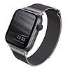 UNIQ Dante szíj Apple Watch Series 4/5/6/7/8/SE/SE2 38/40/41mm Rozsdamentes acél grafit/grafit