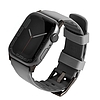 UNIQ Linus Apple Watch Series 4/5/6/7/8/SE/SE2 szíj 38/40/41mm. Airosoft szilikon szürke/krét szürke