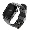 UNIQ Linus Apple Watch Series 4/5/6/7/8/SE/SE2/Ultra szíj 42/44/45mm. Airosoft szilikon szürke/krét szürke