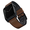 Uniq Straden Apple Watch Series 1/2/3/4/5/6/7/8/SE/SE2/Ultra 42/44/45/49mm. Bőr hibrid szíj barna/barna