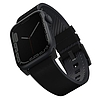 UNIQ szíj Straden Apple Watch Series 4/5/6/7/8/SE/SE2/Ultra 42/44/45mm. Bőr hibrid szíj black/fekete