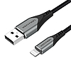 USB 2.0 kábel a Lightninghez, Vention LABHF, 1 m, szürke (LABHF)