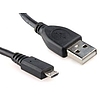 USB 2.0 kábel  A-Micro B 0,6fm, mobil telefonokhoz adatkábel