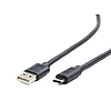 USB 2.0 Töltő és adat kábel USB TypeC (Papa) - USB 2.0 Type A (Papa) 1m 55466