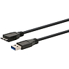 USB 3.0 kábel  A-Micro B 0,5m, mobil telefonokhoz adatkábel CCP-MUSB3-2621