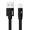 USB Lightning Remax Kerolla kábel, 1m, fekete (RC-094i 1M black)