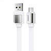 USB Micro Remax Platinum Pro kábel, 1m, fehér (RC-154m white)