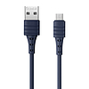 USB Micro Remax Zeron kábel, 1 m, 2,4 A, kék (RC-179m blue)