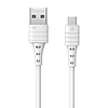 USB Micro Remax Zeron kábel, 1m, 2,4A, fehér (RC-179m white)