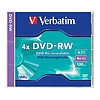 Verbatim DVD-RW 4,7GB 4x CD tok