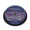 Verbatim DVD+R 8,5GB 8x kétrétegű henger 10db