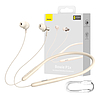 Vezeték nélküli fülhallgató Baseus Bowie P1x fülbe helyezhető nyakpánt krémes-fehér (NGPB010002)