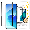 Wozinsky Tempered Glass Full Glue Super Tough képernyővédő fólia, teljesen fedett kerettel, tokkal barát Oppo Reno6 4G fekete